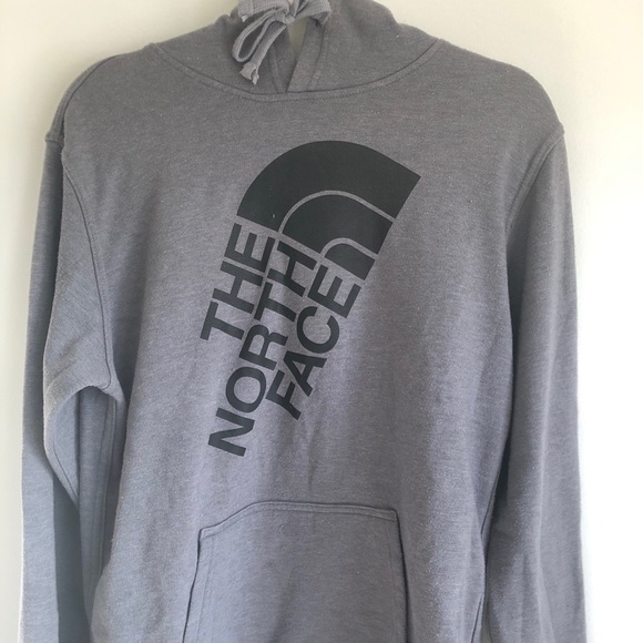 Grey north face hoodie
